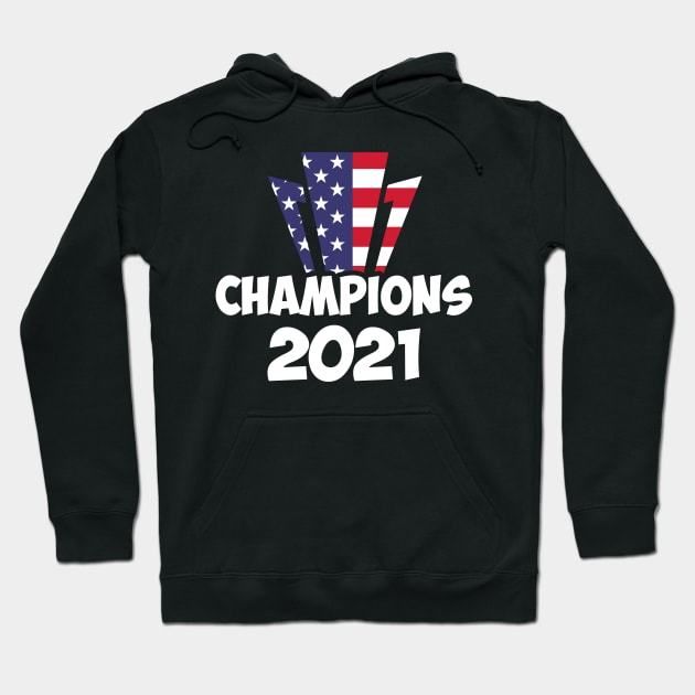 USA Champions 2021 Hoodie by Tees Point